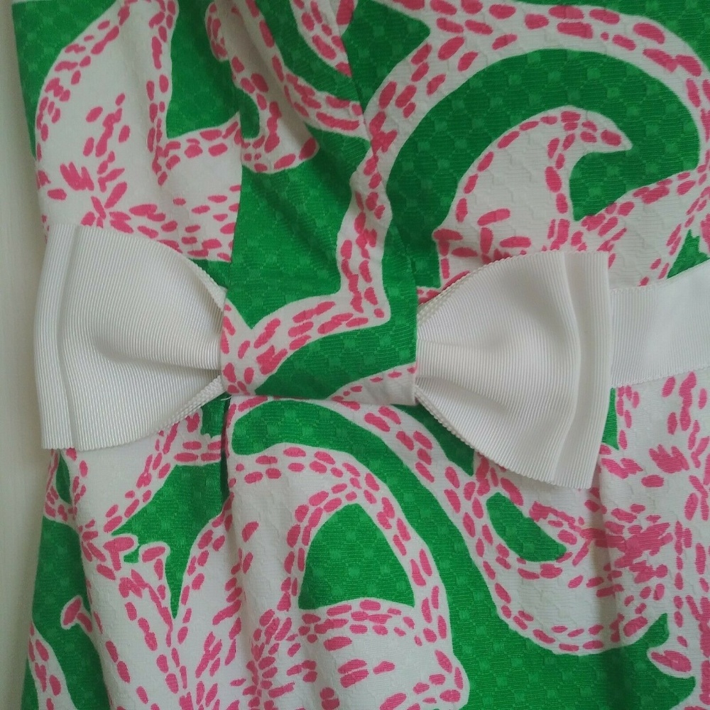 Lilly Pulitzer Amberly Dress Twinkle Starfish 10 - Picture 4 of 8